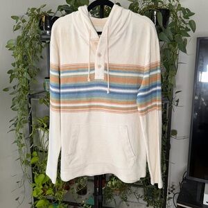 American Eagle Striped Lightweight Hoodie | New w/ Minor Snags | S